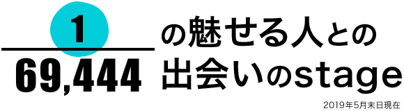 1／69,695の魅せる人との出会いのstage